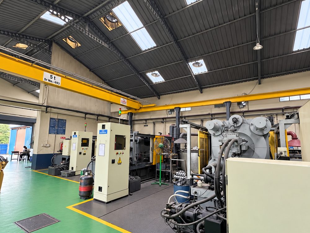 HPDC bay at Alcast Technologies, aluminium die casting plant in Satara