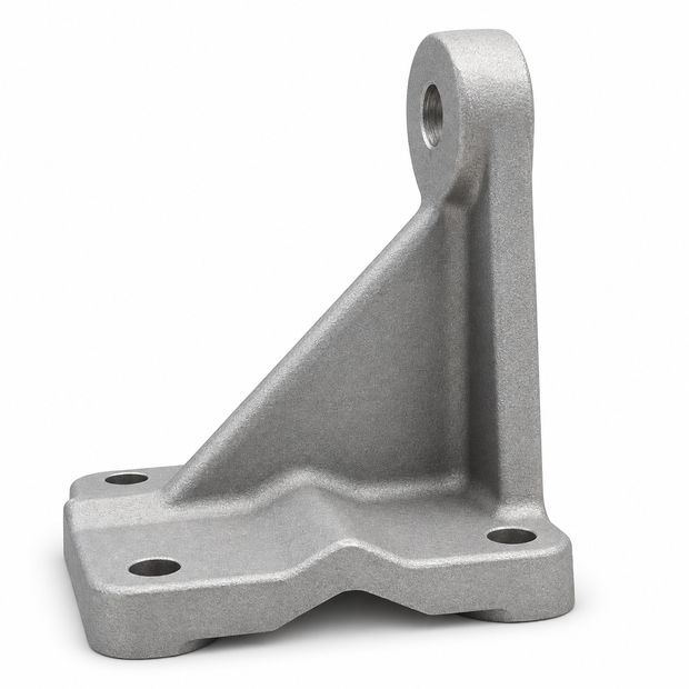 Gusseted mounting bracket - aluminium gravity die cast component