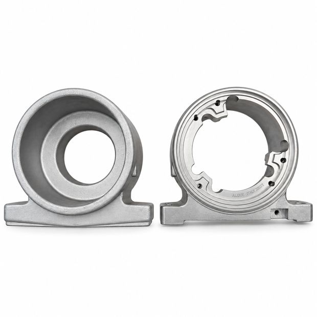 Bearing pillow block - as-cast and machined - aluminium gravity die cast component