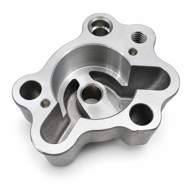 Machined pump housing - aluminium gravity die cast component