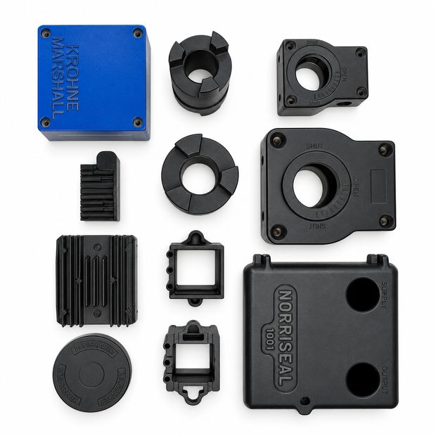 Coated component range - aluminium hpdc die cast component